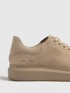 Clearance Saint and Sofia Hampstead Sneaker - Camel Suede