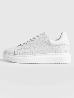 Discount Saint and Sofia Hampstead Sneaker - White Croc
