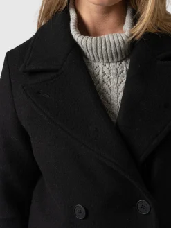 Clearance Saint and Sofia Hampton Coat - Black