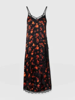 Fashion Saint and Sofia Harper Lace Cami Dress - Red Aurora