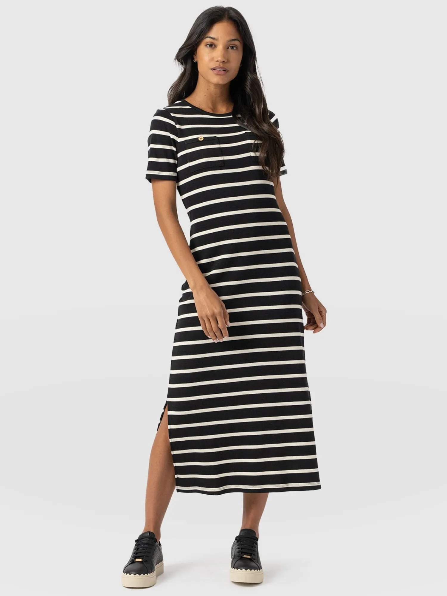 Best Saint and Sofia Helena T-Shirt Dress - Stripe