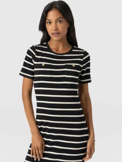 Best Saint and Sofia Helena T-Shirt Dress - Stripe
