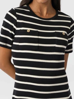 Best Saint and Sofia Helena T-Shirt Dress - Stripe