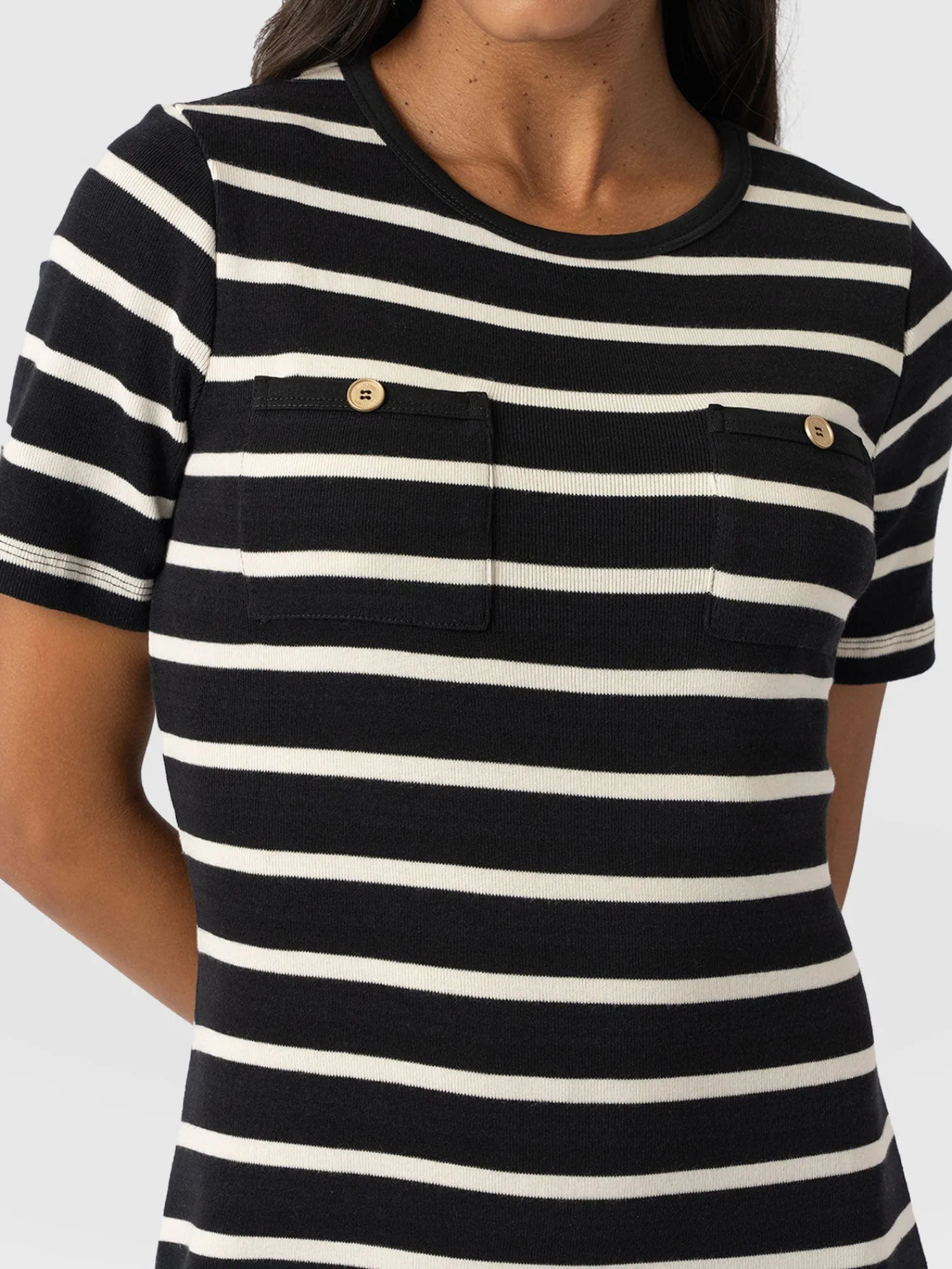 Best Saint and Sofia Helena T-Shirt Dress - Stripe