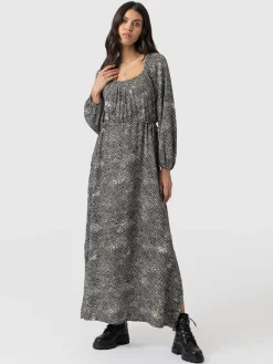 Online Saint and Sofia Henrietta Dress - Monochrome Gothica