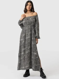 Online Saint and Sofia Henrietta Dress - Monochrome Gothica