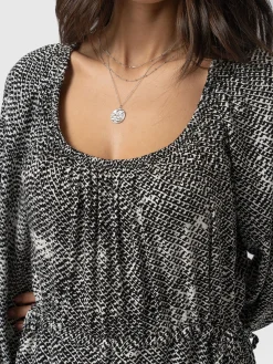 Online Saint and Sofia Henrietta Dress - Monochrome Gothica