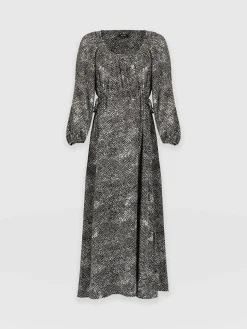 Online Saint and Sofia Henrietta Dress - Monochrome Gothica