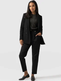 Online Saint and Sofia High Waisted Cargo Pant - Black