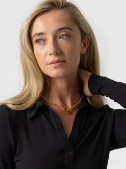 Best Saint and Sofia Isla Polo Tee - Black