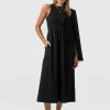 Hot Saint and Sofia Ivy Full Skirt Sleeveless Dress - Black