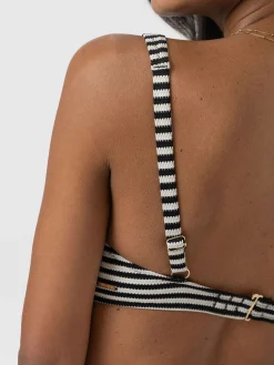 Sale Saint and Sofia Jesse Twist Front Bikini Top - Stripe