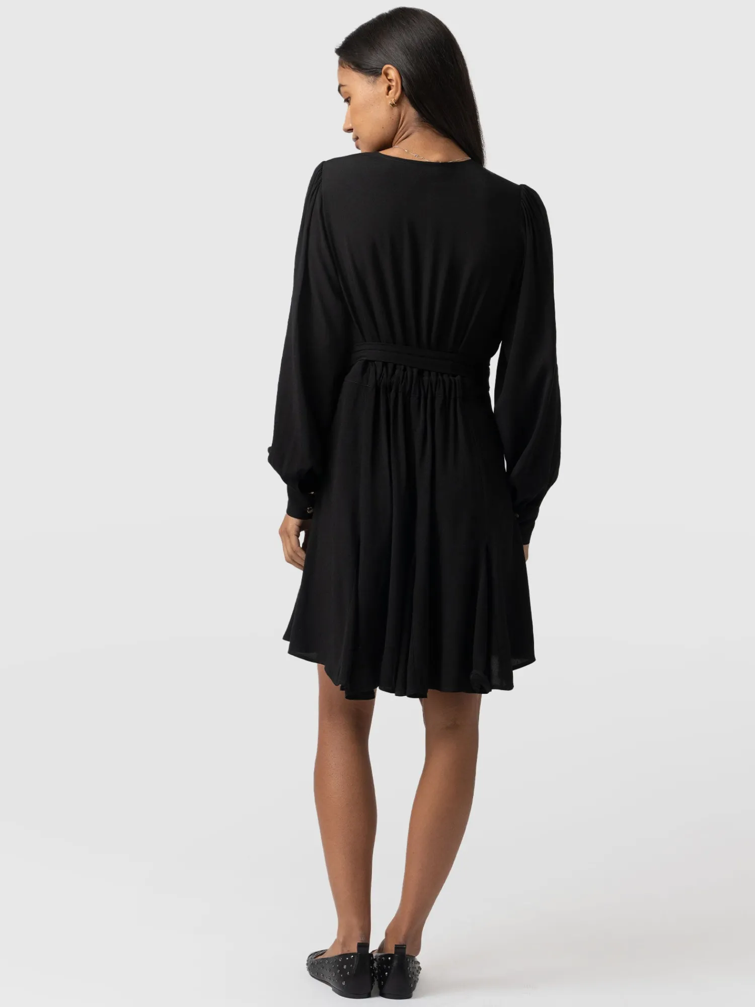 Clearance Saint and Sofia Joselyn Mini Dress - Black