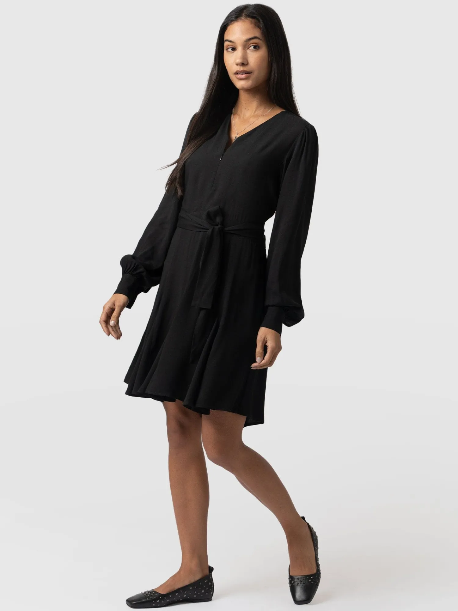 Clearance Saint and Sofia Joselyn Mini Dress - Black
