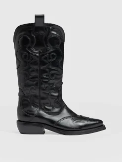 Fashion Saint and Sofia Kansas Western Boot - Black