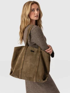 Discount Saint and Sofia Kara Shopper Bag - Khaki