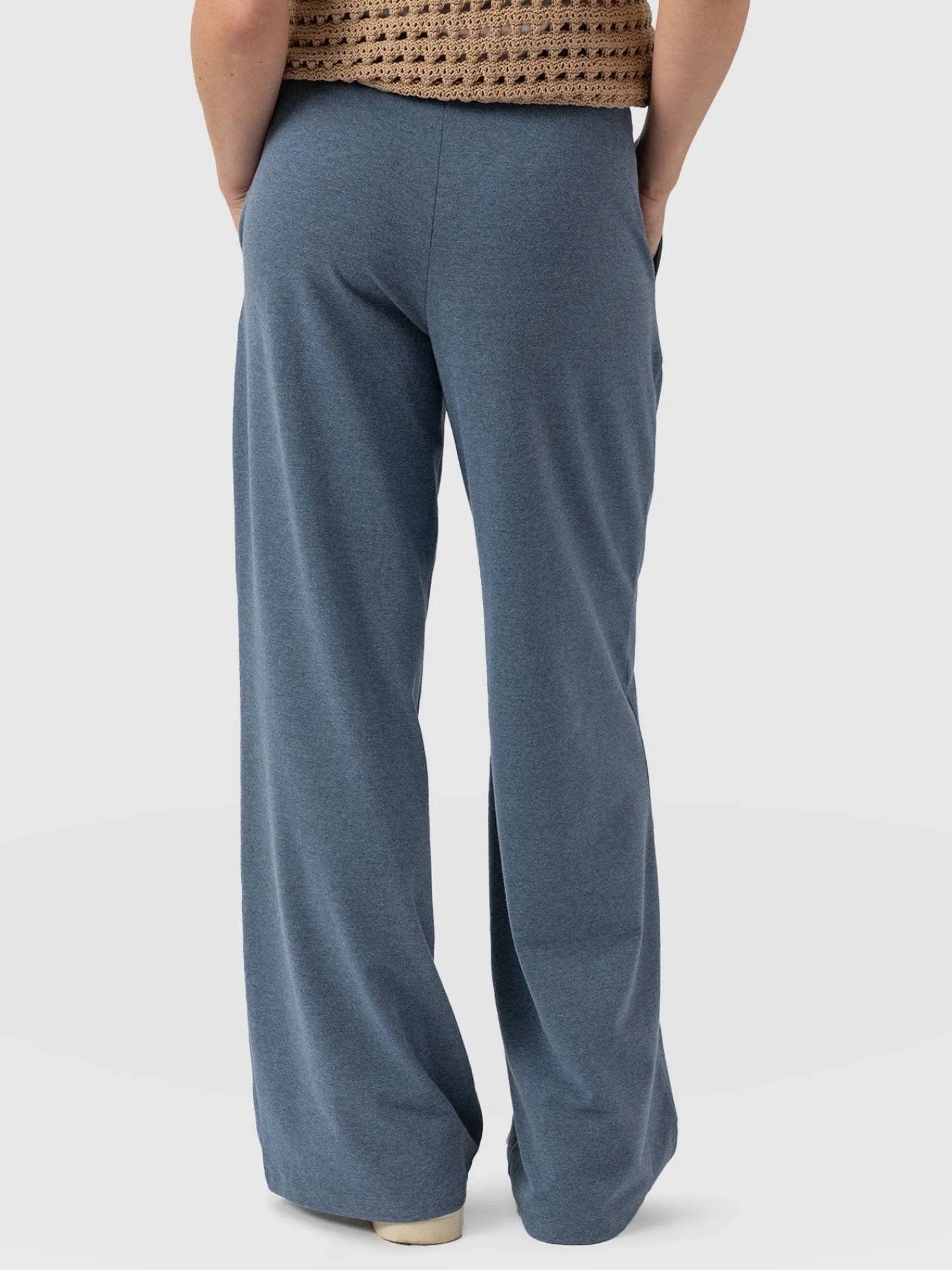 Outlet Saint and Sofia Keller Wide Leg Pant - Blue