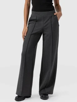 Hot Saint and Sofia Keller Wide Leg Pant - Charcoal