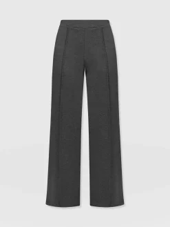 Hot Saint and Sofia Keller Wide Leg Pant - Charcoal