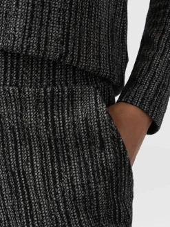 New Saint and Sofia Keller Wide Leg Pant - Grey/Black