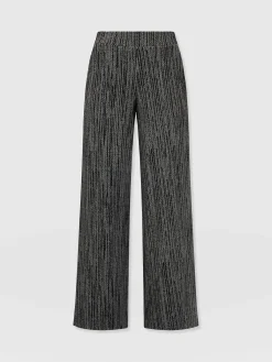 New Saint and Sofia Keller Wide Leg Pant - Grey/Black