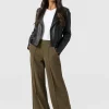 Best Saint and Sofia Keller Wide Leg Pant - Khaki