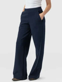 Clearance Saint and Sofia Keller Wide Leg Pant - Navy Twill