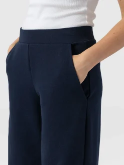 Clearance Saint and Sofia Keller Wide Leg Pant - Navy Twill