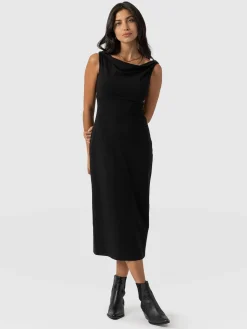 Online Saint and Sofia Kelsea Midaxi Dress - Black