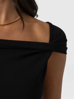 Online Saint and Sofia Kelsea Midaxi Dress - Black