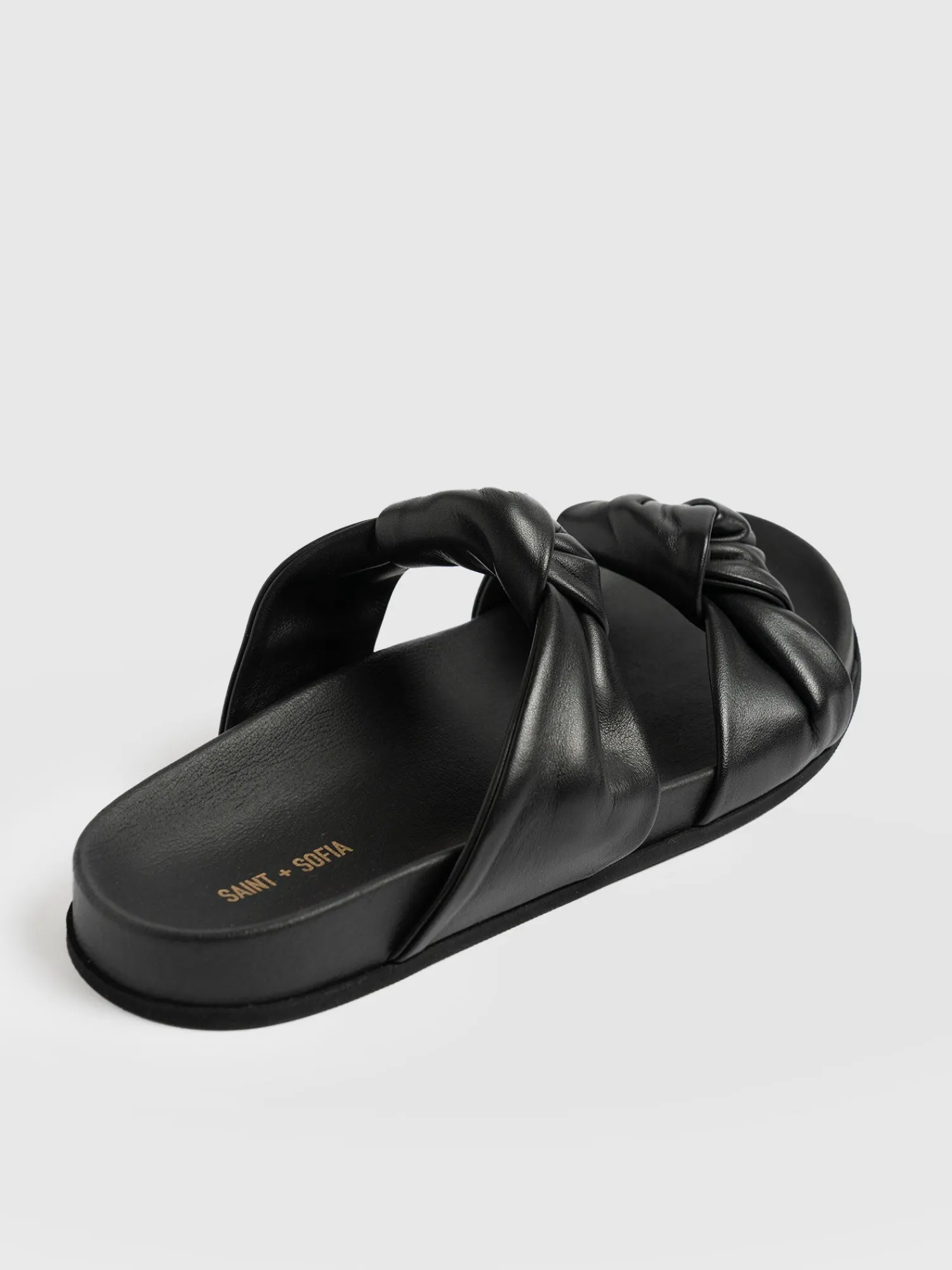 Discount Saint and Sofia Kingston Knot Sandal - Black