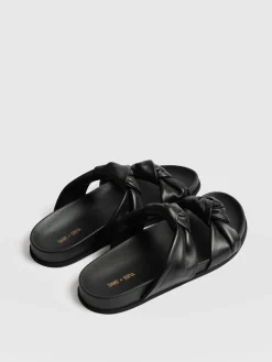 Discount Saint and Sofia Kingston Knot Sandal - Black