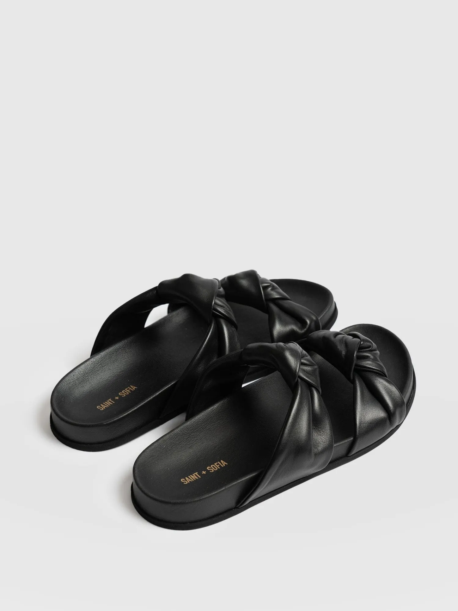 Discount Saint and Sofia Kingston Knot Sandal - Black