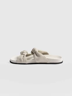 New Saint and Sofia Kingston Knot Sandal - Cream