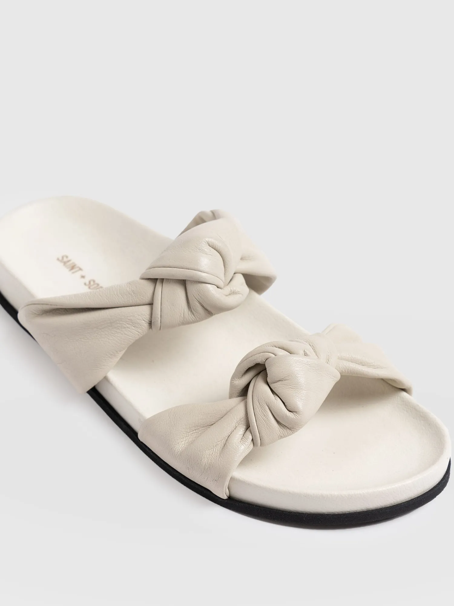 New Saint and Sofia Kingston Knot Sandal - Cream