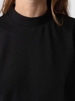 Outlet Saint and Sofia Lace Penny Puff Long Sleeve Top - Black