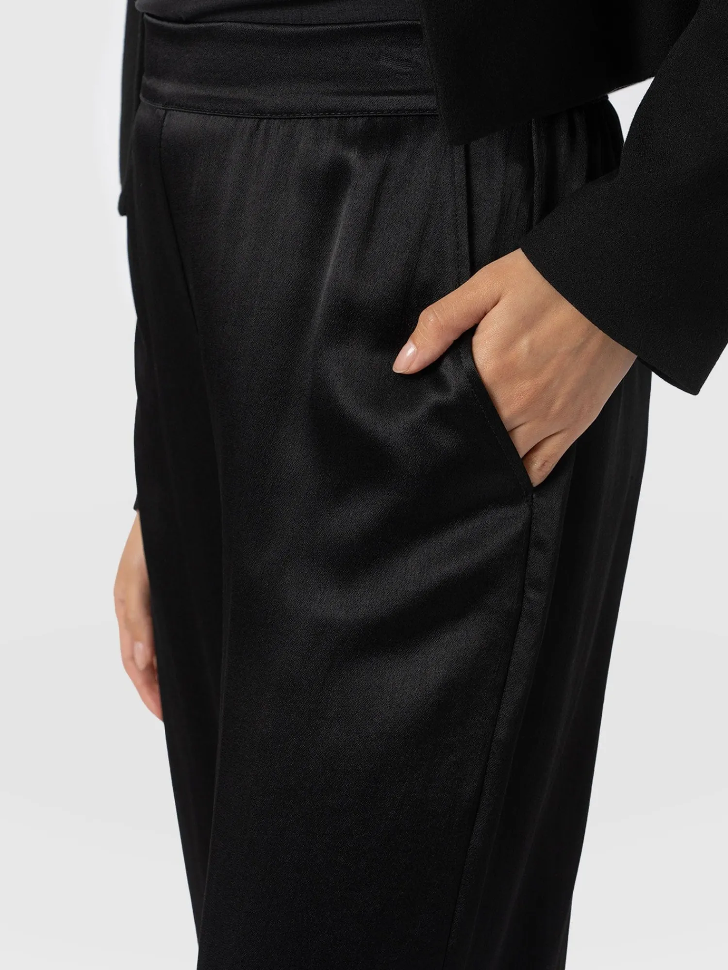 Online Saint and Sofia Langley Wide Leg Pant - Black