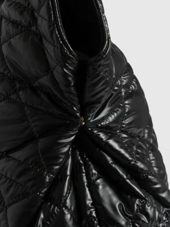 Discount Saint and Sofia Large Stella Quilted Shoulder Tote Bag - Black