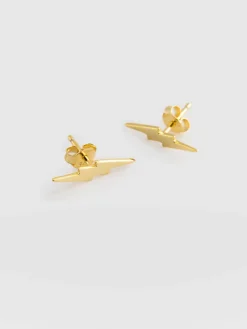 Sale Saint and Sofia Lightning Earrings - Gold