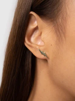 Sale Saint and Sofia Lightning Earrings - Gold