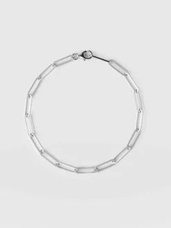 Outlet Saint and Sofia Link Chain Bracelet - Silver
