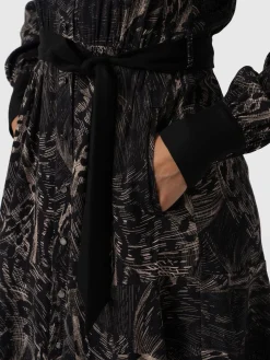 Outlet Saint and Sofia Lori Fit & Flare Dress - Spot Feather