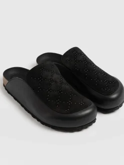 Online Saint and Sofia Lottie Studded Clogs - Black