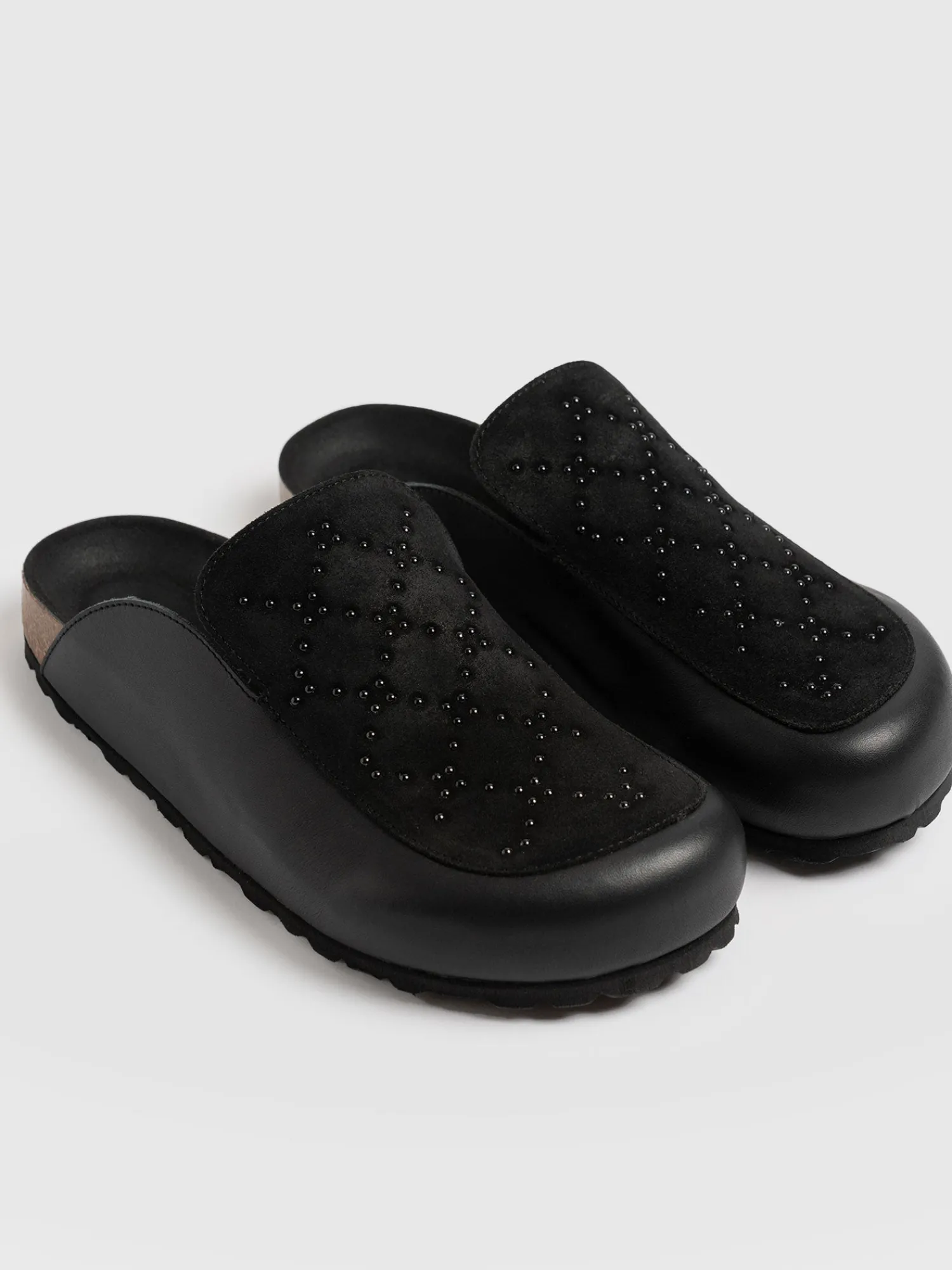 Online Saint and Sofia Lottie Studded Clogs - Black