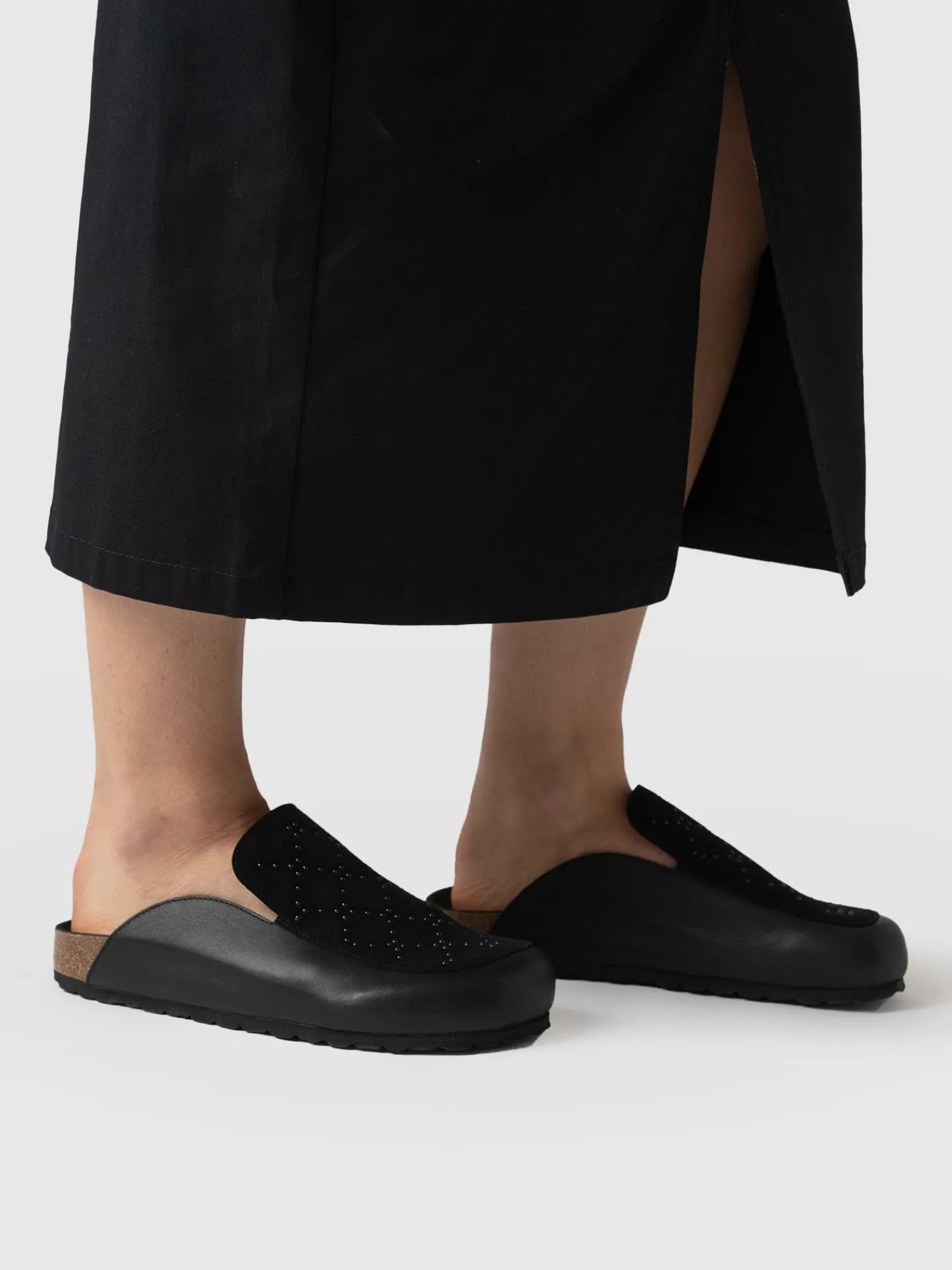 Online Saint and Sofia Lottie Studded Clogs - Black