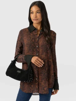 Best Saint and Sofia Madison Shirt - Brown Snake