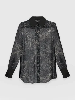 Outlet Saint and Sofia Madison Shirt - Spot Feather