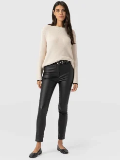 Discount Saint and Sofia Maeva Skinny Pant - Black Coated