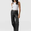 Outlet Saint and Sofia Maeve Wide Leg Pant - Black Coated