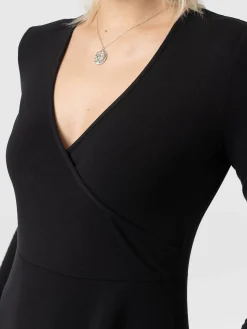 Sale Saint and Sofia Maggie Wrap Midi Dress - Black